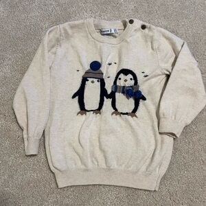 Mayoral Penguin Sweater with Button Detail